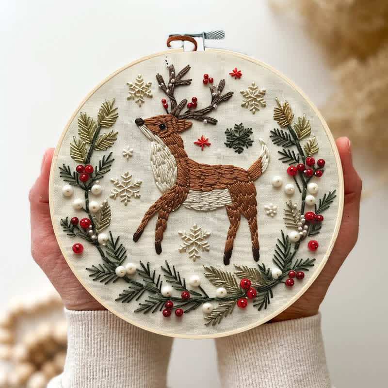 Rubbyoo Embroidery Kit - Christmas Deer - image 4