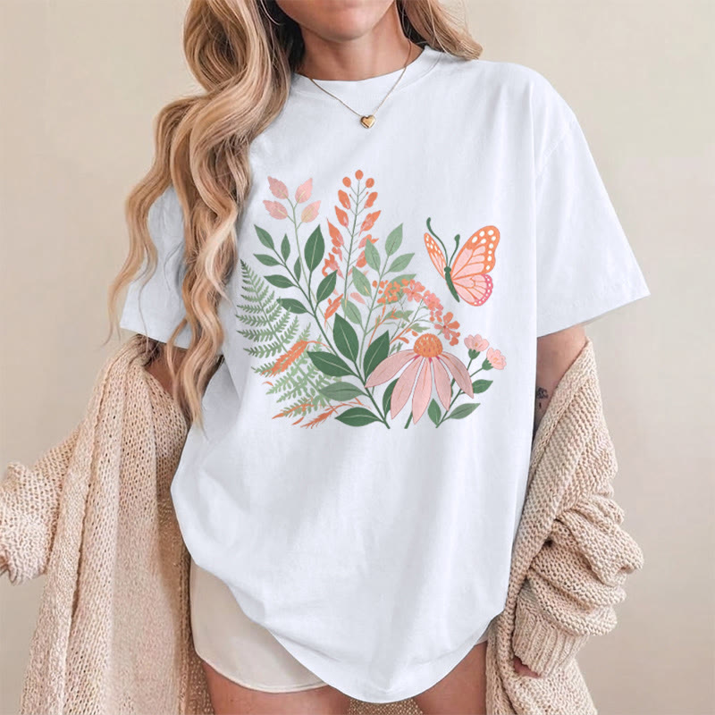 Rubbyoo Wonderful Garden  Graphic Tee  - Chic Botanical & Floral Motif  | Teacher's Sophisticated Outfit - image 13