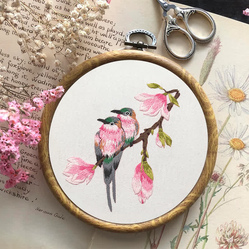Rubbyoo Embroidery Kit - Birds On Branch - image 9