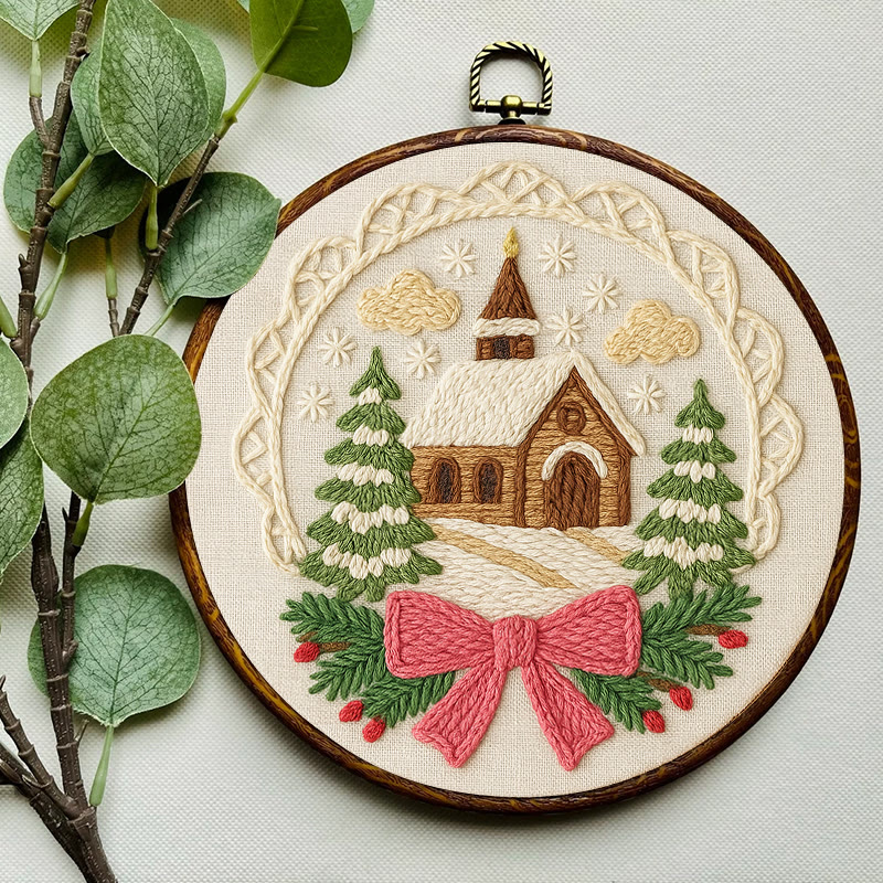 Warm House Punch Needle Kit - Unique Christmas Handicraft | Perfect Gift For Friend - image 4