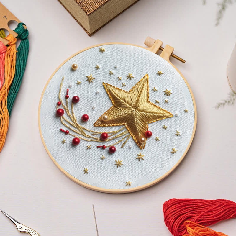 Rubbyoo Embroidery Kit - Christmas stars - image 5