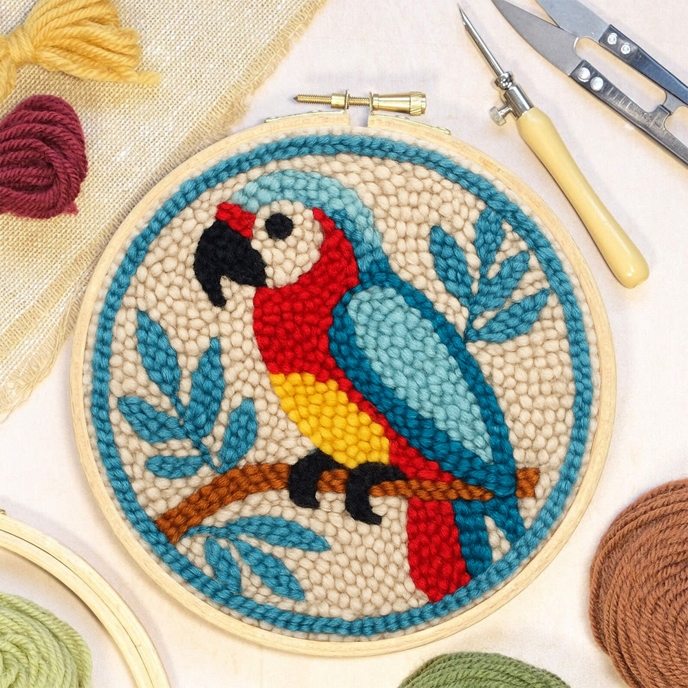 Parrot Tropical Punch Needle Kit - Geeky Decor Must-have | Fantasy Enthusiast Craft - image 5