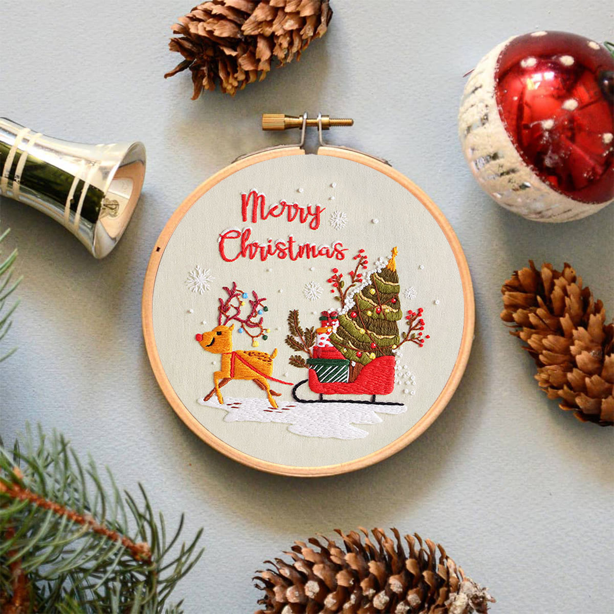 Rubbyoo Embroidery Kit -  Sleigh Elk - image 5