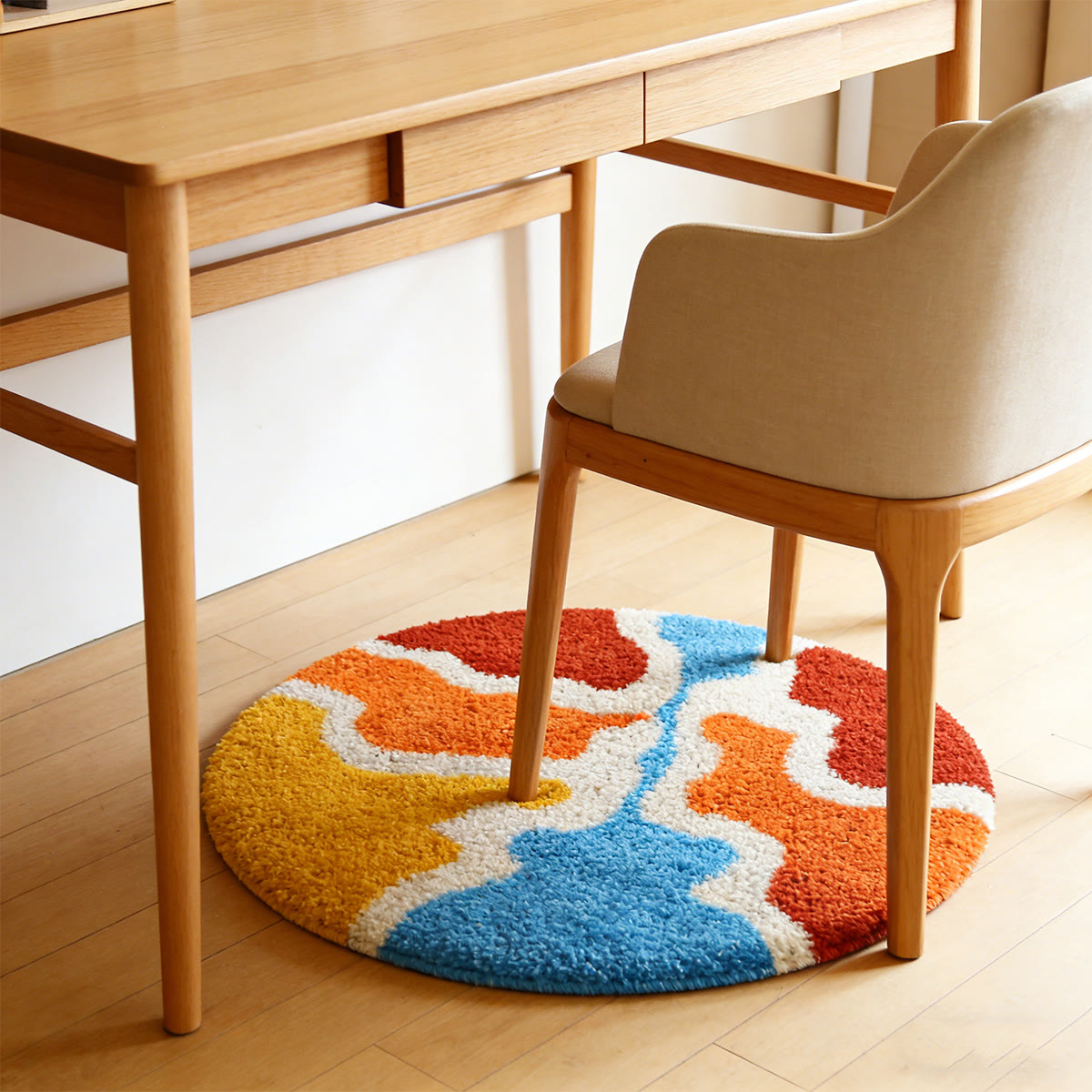Rubbyoo Latch Hook Rug Kit - Multicolor Printing | Diy Tufted Rug | Carpet For Bedroom - image 5