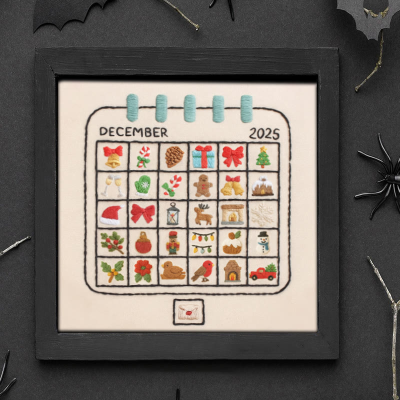 Rubbyoo Embroidery Kit - December Calendar | Christmas Home Decoration | Perfect Gifts For Crafters - image 9