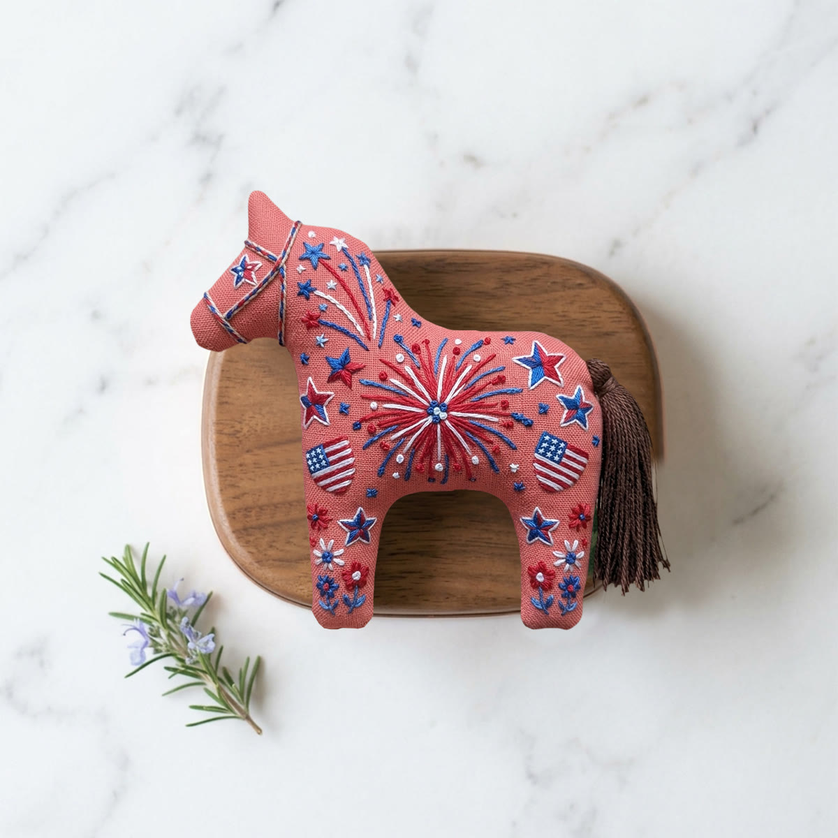Rubbyoo Dala Horse Embroidery Kit - Celebration Day | Special Flag Pattern | Independence Day Gift Idea - image 5