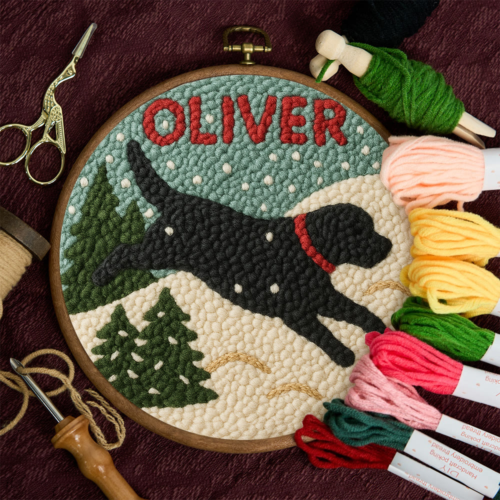 Winter Dog Punch Needle Kit – Cozy Seasonal Diy | Thoughtful Holiday Gift - image 11