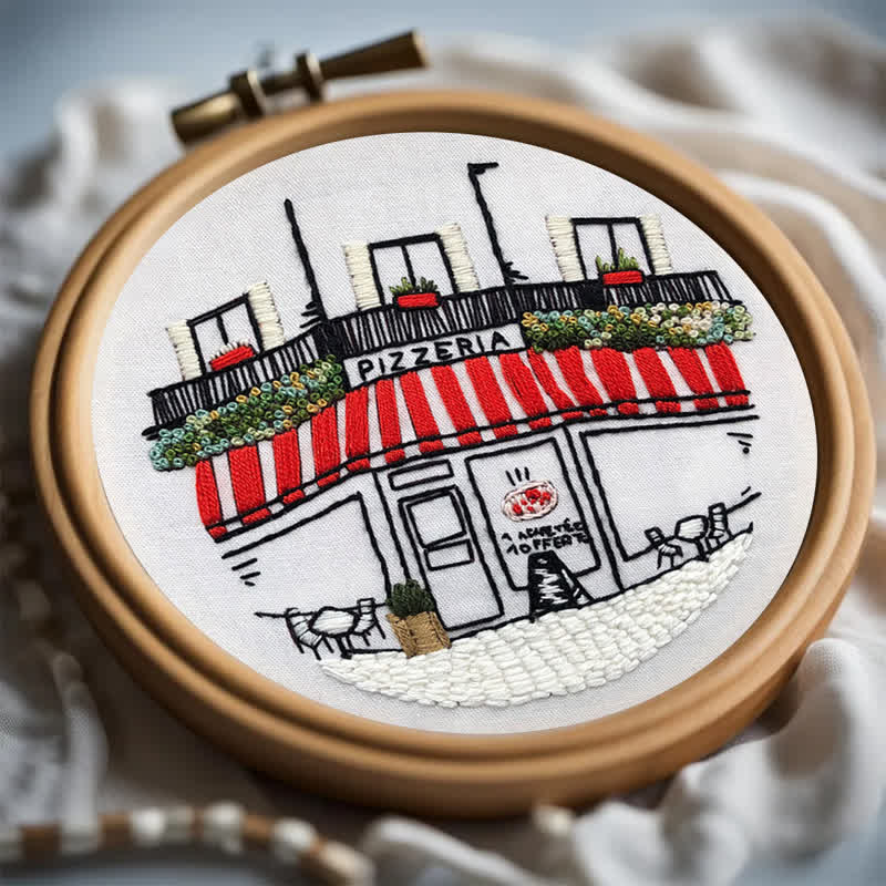 Rubbyoo Embroidery Kit - DIY Pizza Store - image 8