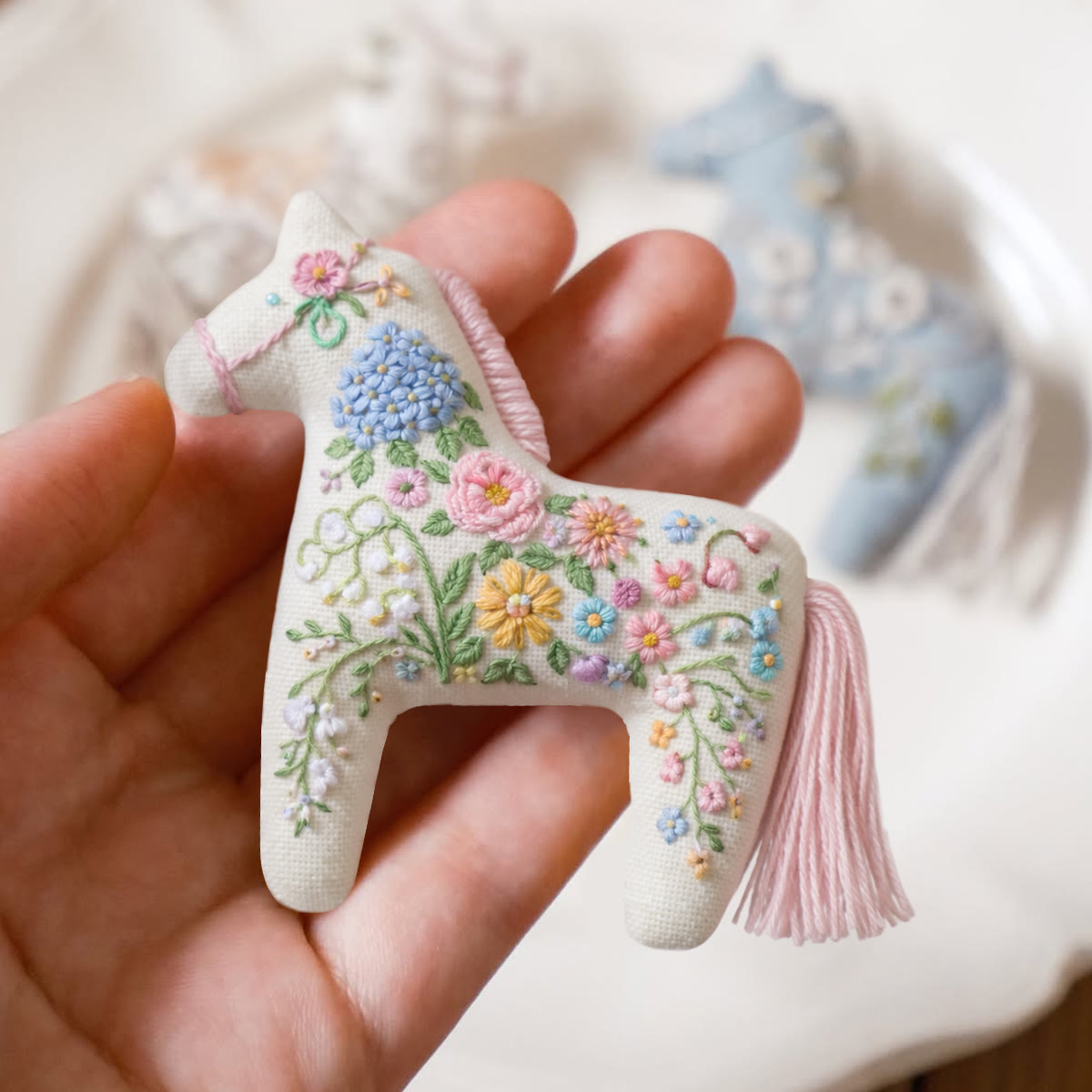 Rubbyoo Horse Embroidery Kit - Blooming Time | Unique Gift For Horse Lovers | Diy Home Decoration - image 3