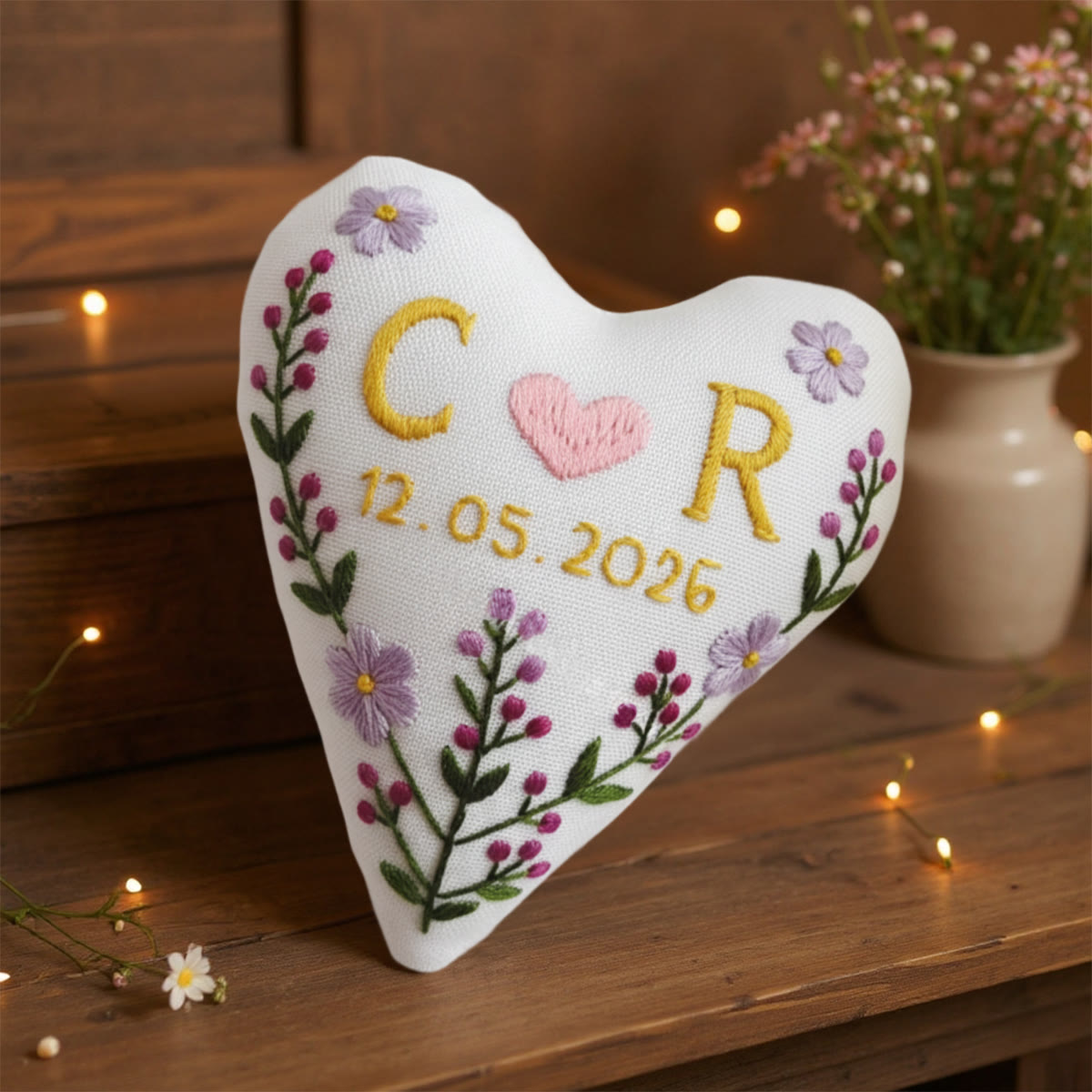 Rubbyoo Heart Embroidery Kit - Beautiful Love | Perfect Hanging Decor | Unique Wedding Gift - image 5