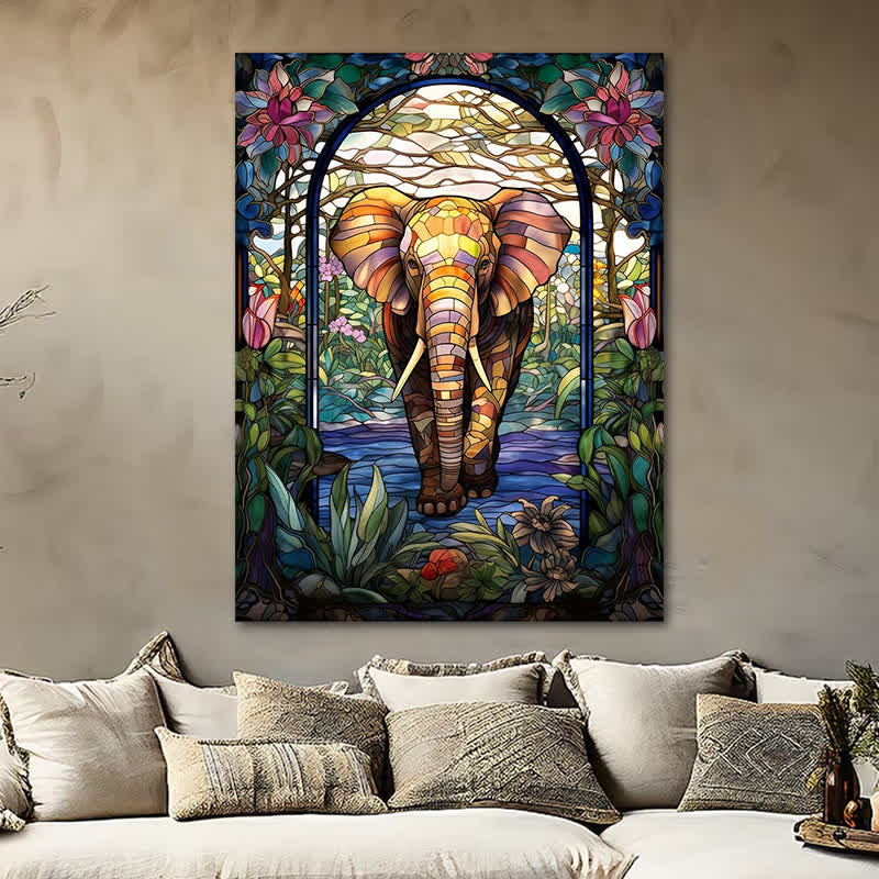 African Elephant 3- Wooden Jigsaw Puzzle