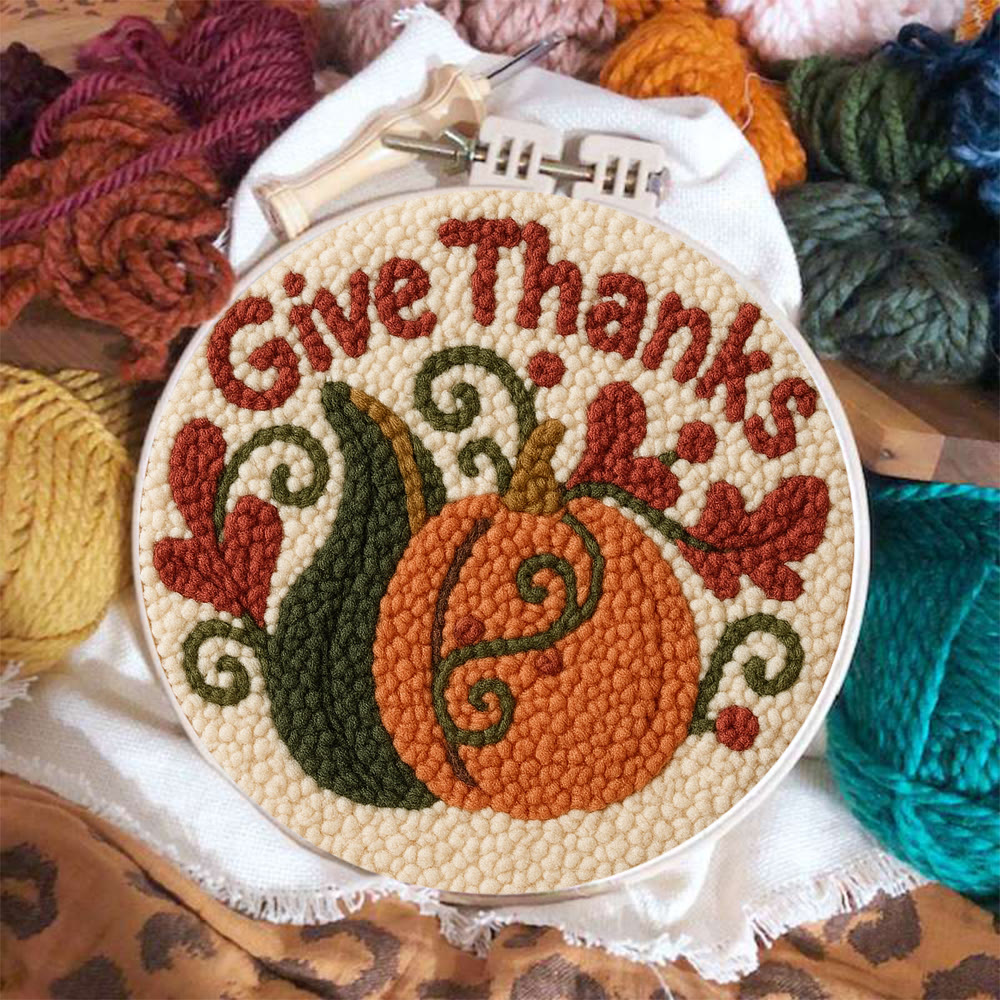 Give Thanks Punch Needle Kit – Cozy Diy Craft Project | Perfect Home Decor - image 8