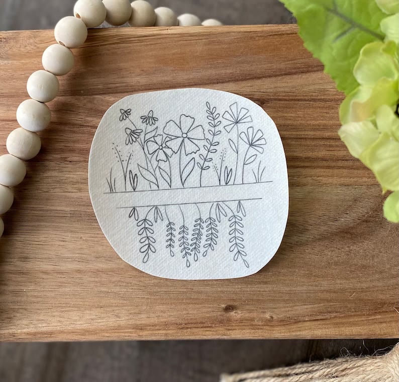 Christmas Stick And Stitch Patterns | Diy Floral Pocket Pair Stick | Creative Pocket Stitch Design  - image 2