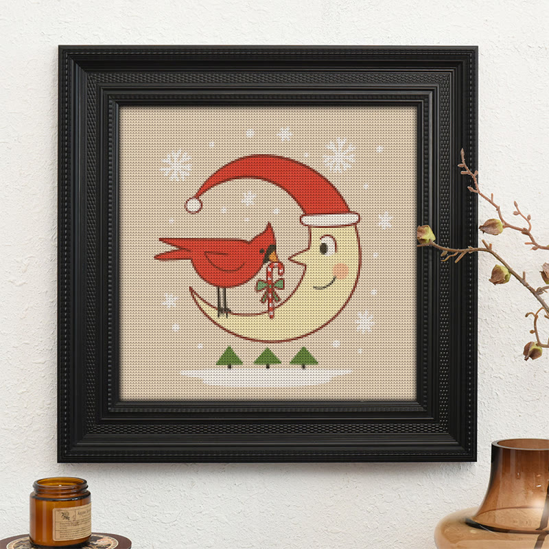  Cross Stitch Kit - Christmas Eve | Christmas Cardinal Needlework | Diy Festival Gifts - image 10