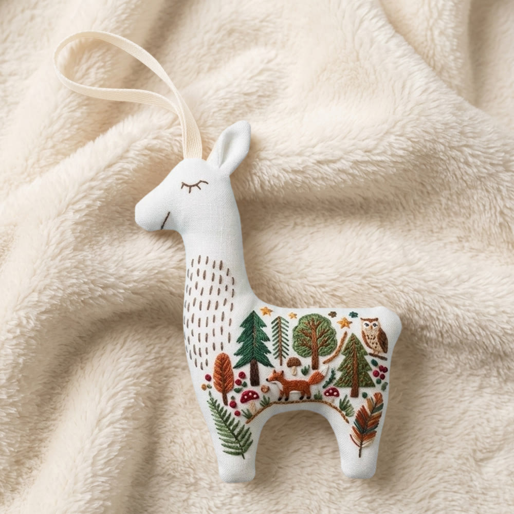 Rubbyoo Llama Embroidery Kit - Woodland Animal | Diy Sewing Project | Spring Room Decor - image 8