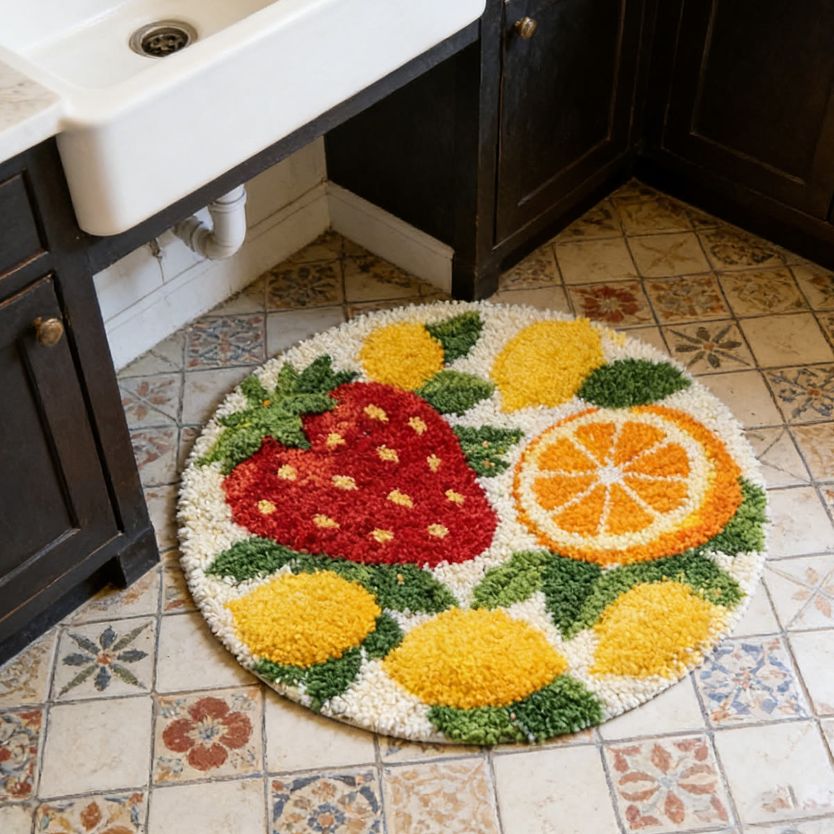 Rubbyoo Latch Hook Rug Kit - Fruit | Beginner Handmade Craft | Unique Home Decor - image 5