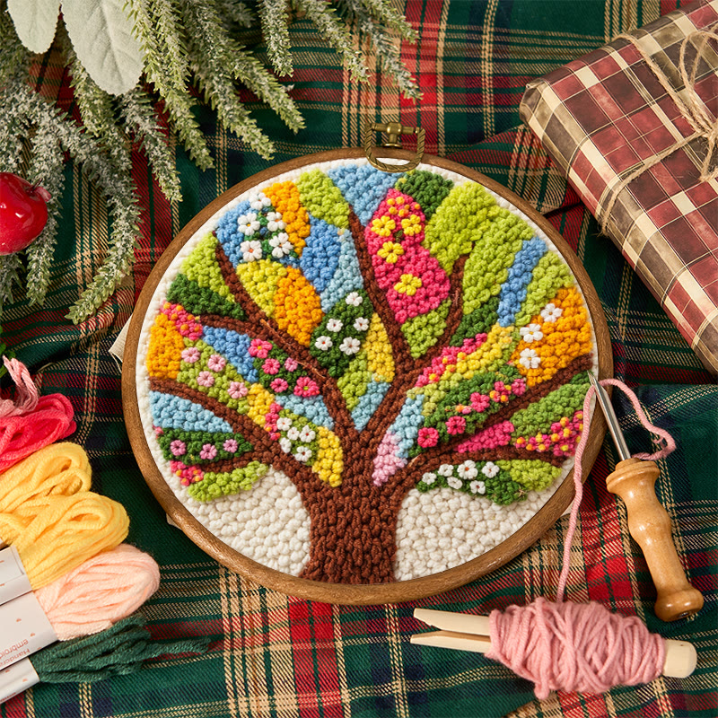 Vibrant Life Tree Punch Needle Kit - Top Gifting Choice | Charming Home Accent - image 12