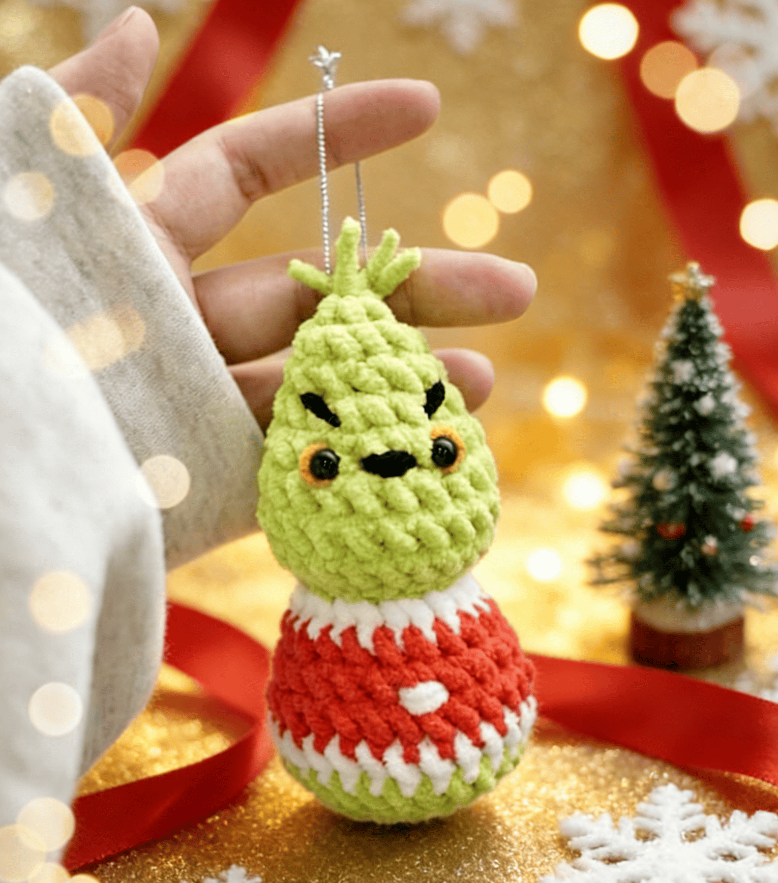 Diy Handmade Christmas Series Crochet Kit - Holiday Wall Decoration | Beginner Handmade Art - Monster - image 3