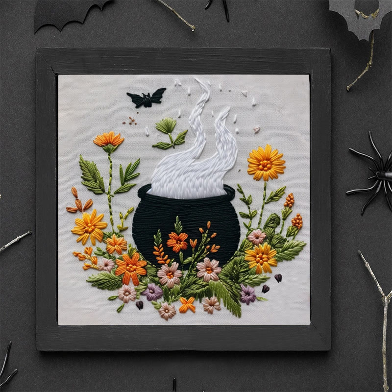 Rubbyoo Embroidery Kit - Magical Cauldron | Personalized Halloween Ornament | Beginner Halloween Handicraft - image 9