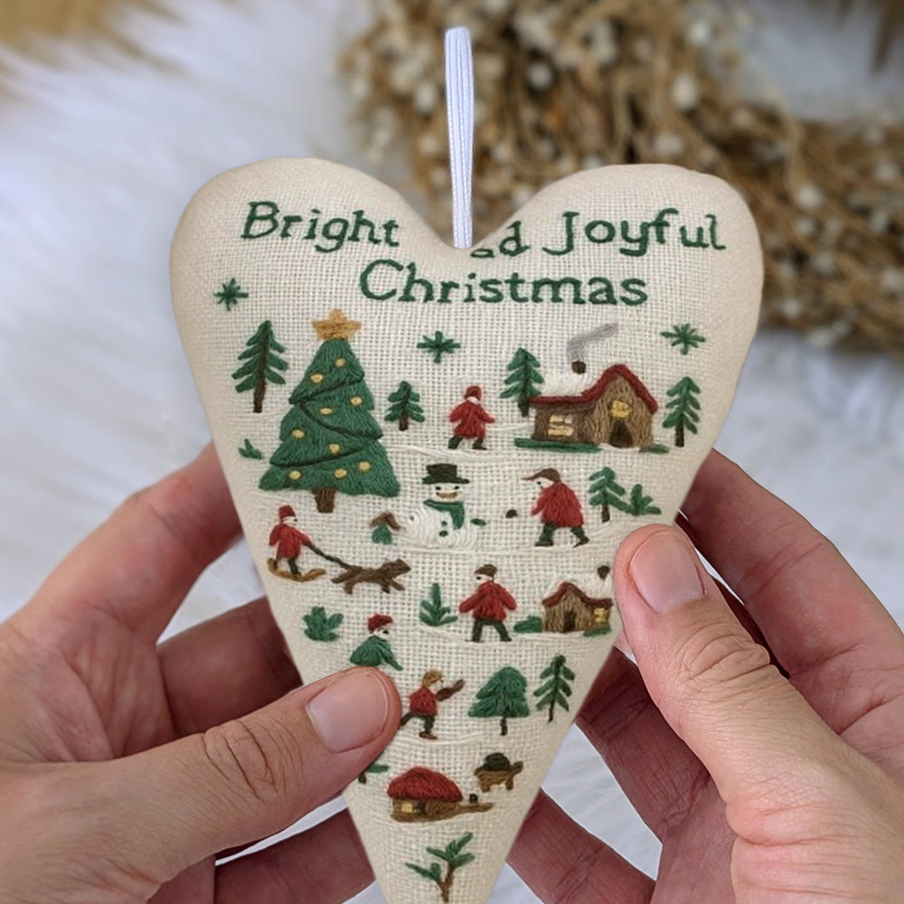Rubbyoo Heart Embroidery Kit - Christmas Diorama | Christmas Decoration | Diy Holiday Gift - image 10