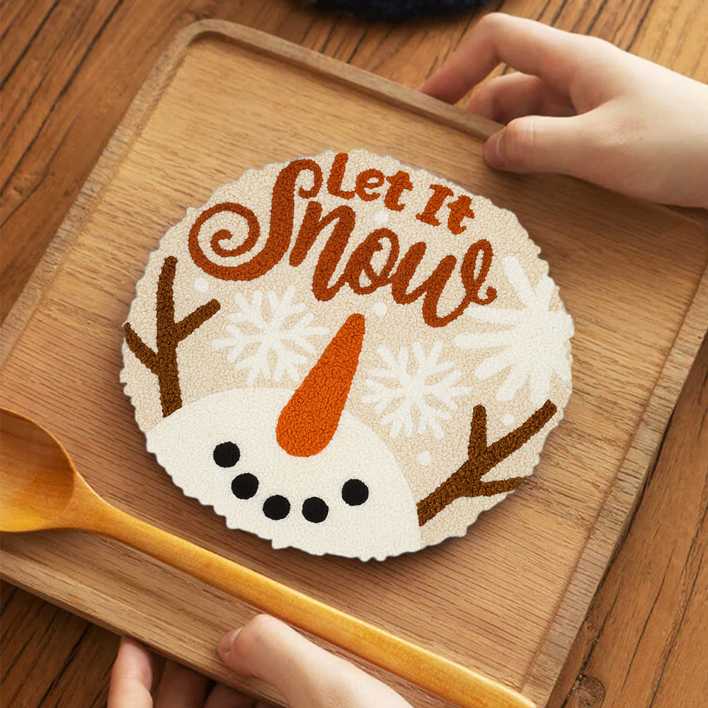 Let It Snow Punch Needle Kit - Diy Winter Handicraft | Perfect Christmas Hanging Art - image 12