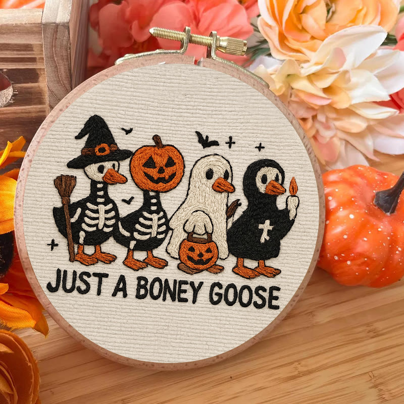 Rubbyoo Embroidery Kit - Boney Goose | Spooky Halloween Animal | Handmade Gift Idea - image 8