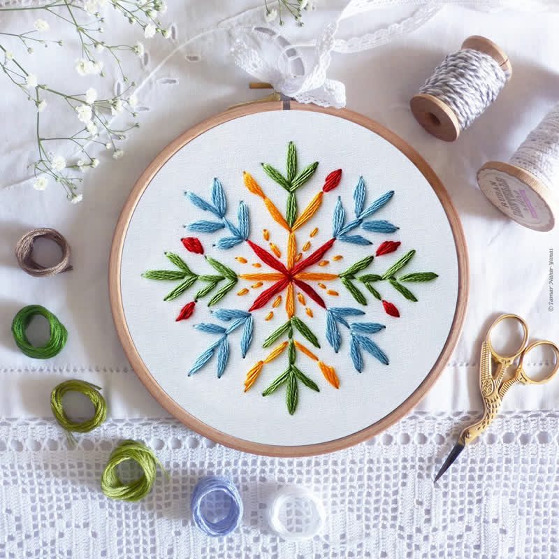 Rubbyoo Embroidery Kit - Festive Snowflake - image 8