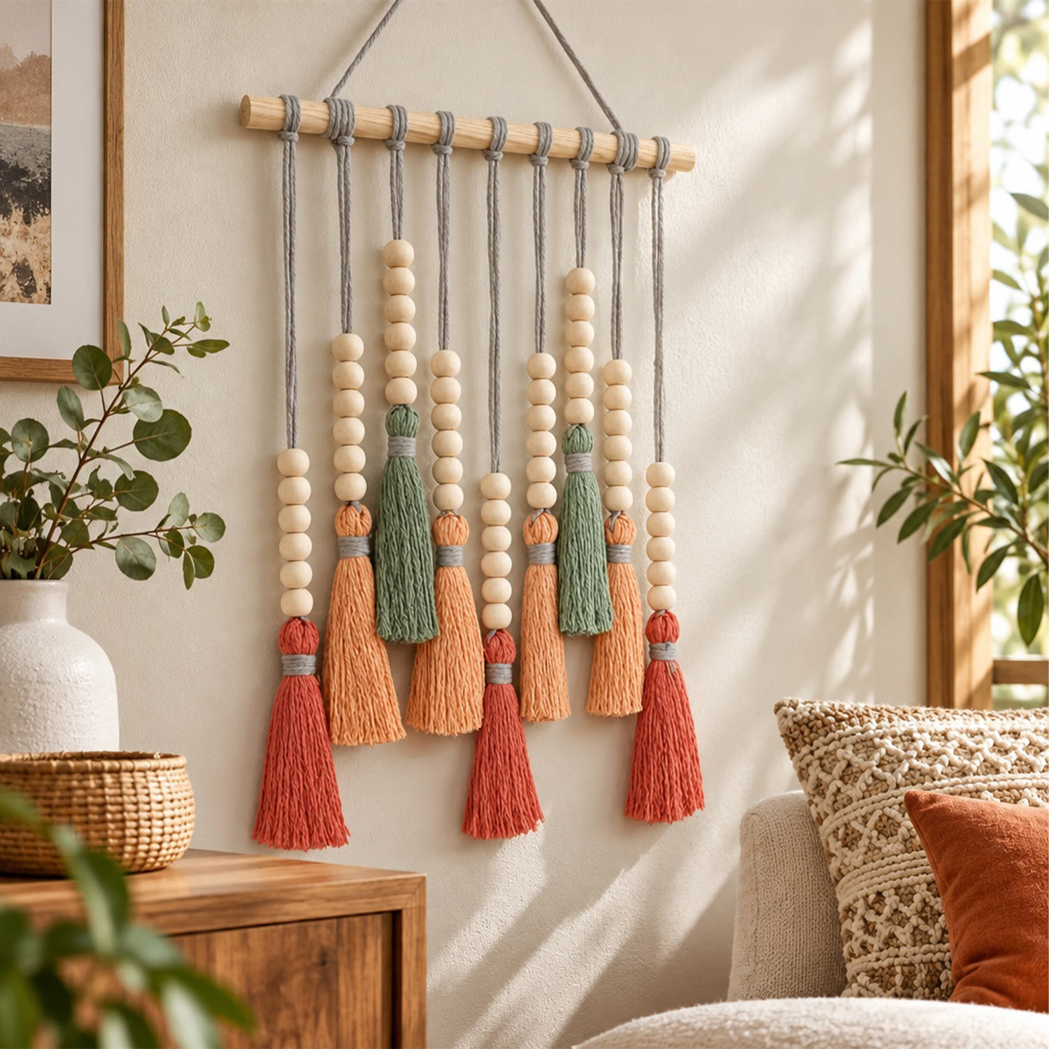 Rubbyoo Boho Tassel Wall Hanging - Thoughtful Housewarming Gift | Charming Modern Interior Styling - image 7