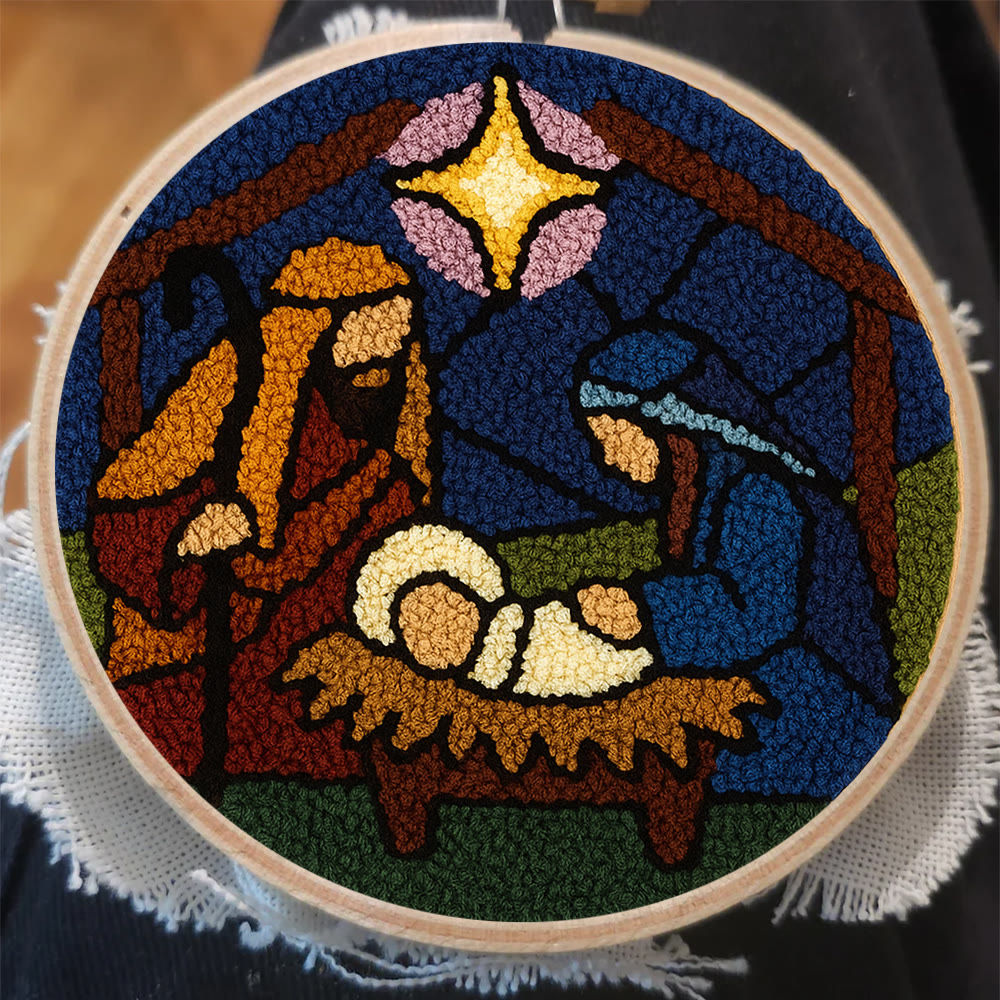 Nativity Scene Punch Needle Kit - Religious Craft | Handmade Decor For Religious Celebrations - image 7