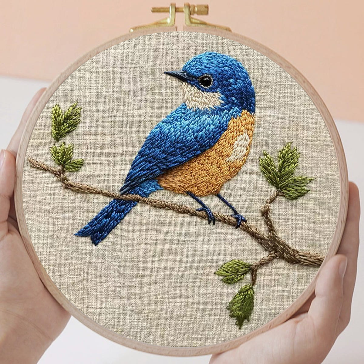 Rubbyoo Embroidery Kit - Blue Bird | Modern Decorative Craft | Personalized Gift For Her - image 5