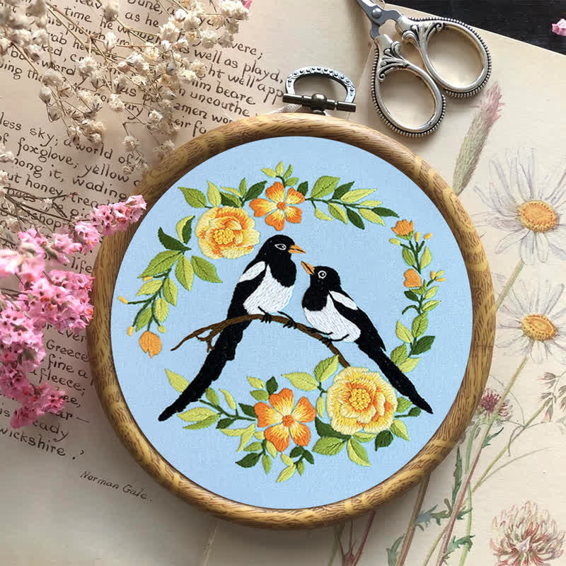 Rubbyoo Embroidery Kit - Love Birds And Flowers - image 9