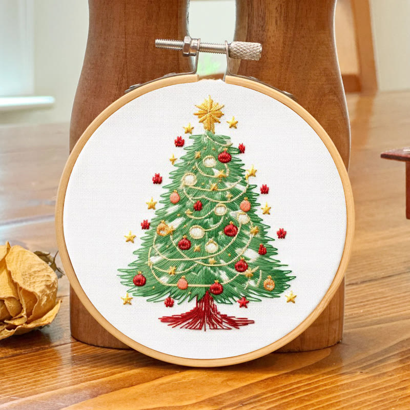 Rubbyoo Embroidery Kit-  Christmas  Festival Tree - image 4