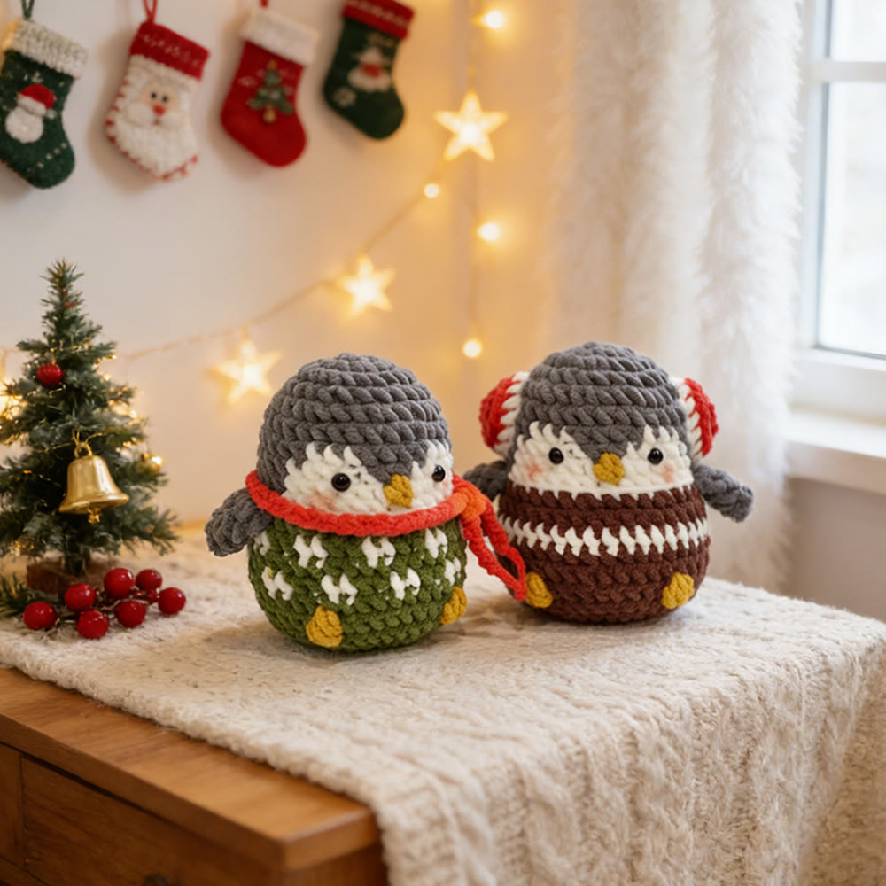 Diy Handmade Christmas Penguin Crochet Kit - Adorable Christmas Doll | Perfect Holiday Gifts - image 7
