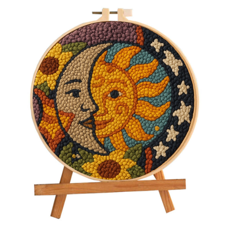 Sun And Moon Punch Needle Kit - Creative Yarn Decor | Perfect Gifts For Crafter  - image 10