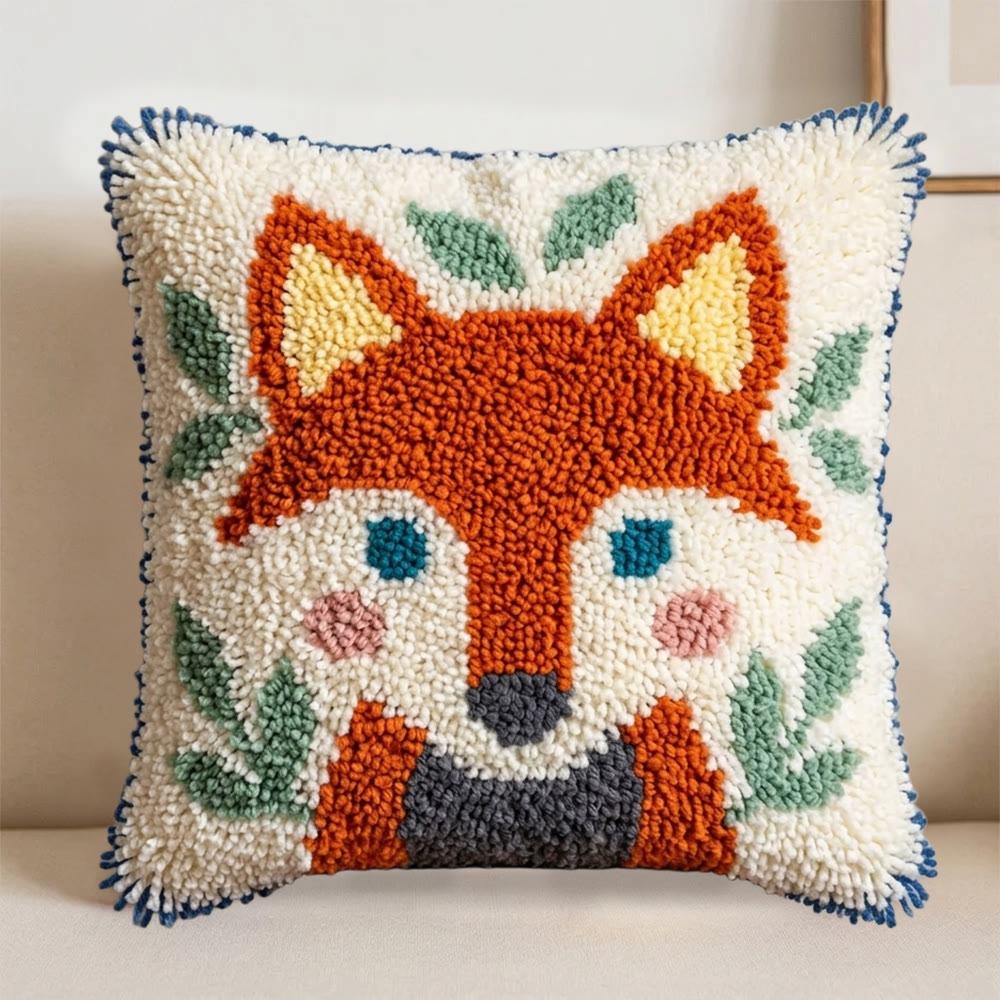 Rubbyoo Latch Hook Pillow Kit - Fox Design | Diy Home Decoration | Handmade Birthday Craft  - image 6