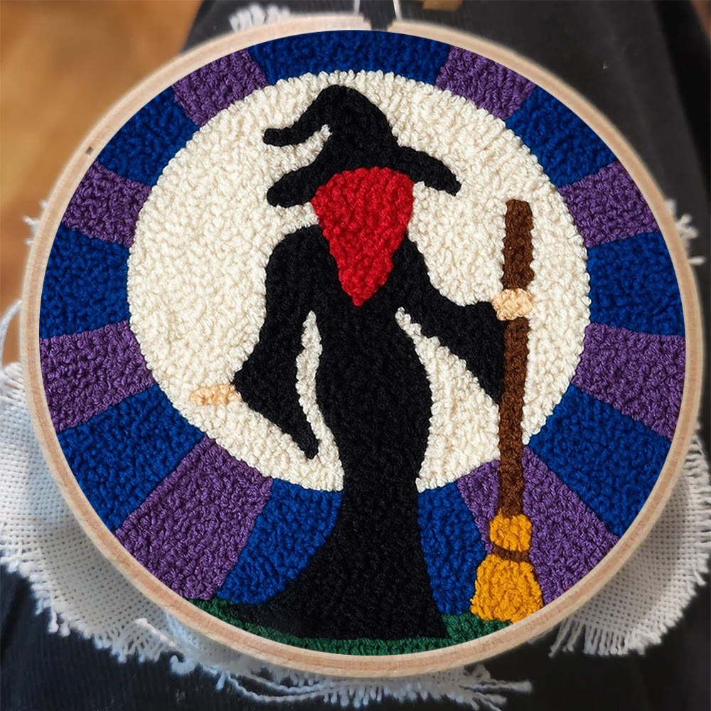 Magical Witch Punch Needle Kit - Unique Needle Coaster | Perfect For Holiday Decor - image 8