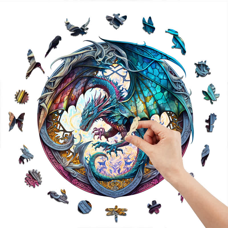 Dragon artwork -6  Wooden Jigsaw Puzzle