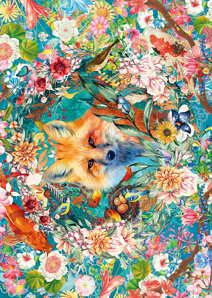 Fox in Color - Wooden Jigsaw Puzzle
