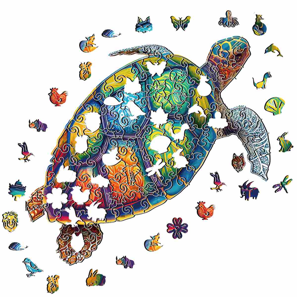 Colorful Turtle - Jigsaw Puzzle