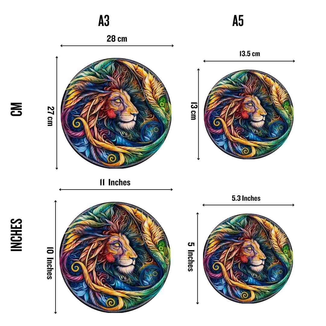 Fiery Lion - Jigsaw Puzzle