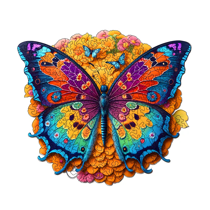 Butterfly Picking Honey - Wooden Jigsaw Puzzles
