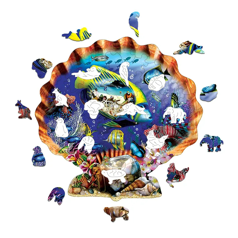 Colorful Seashell - Wooden Jigsaw Puzzles
