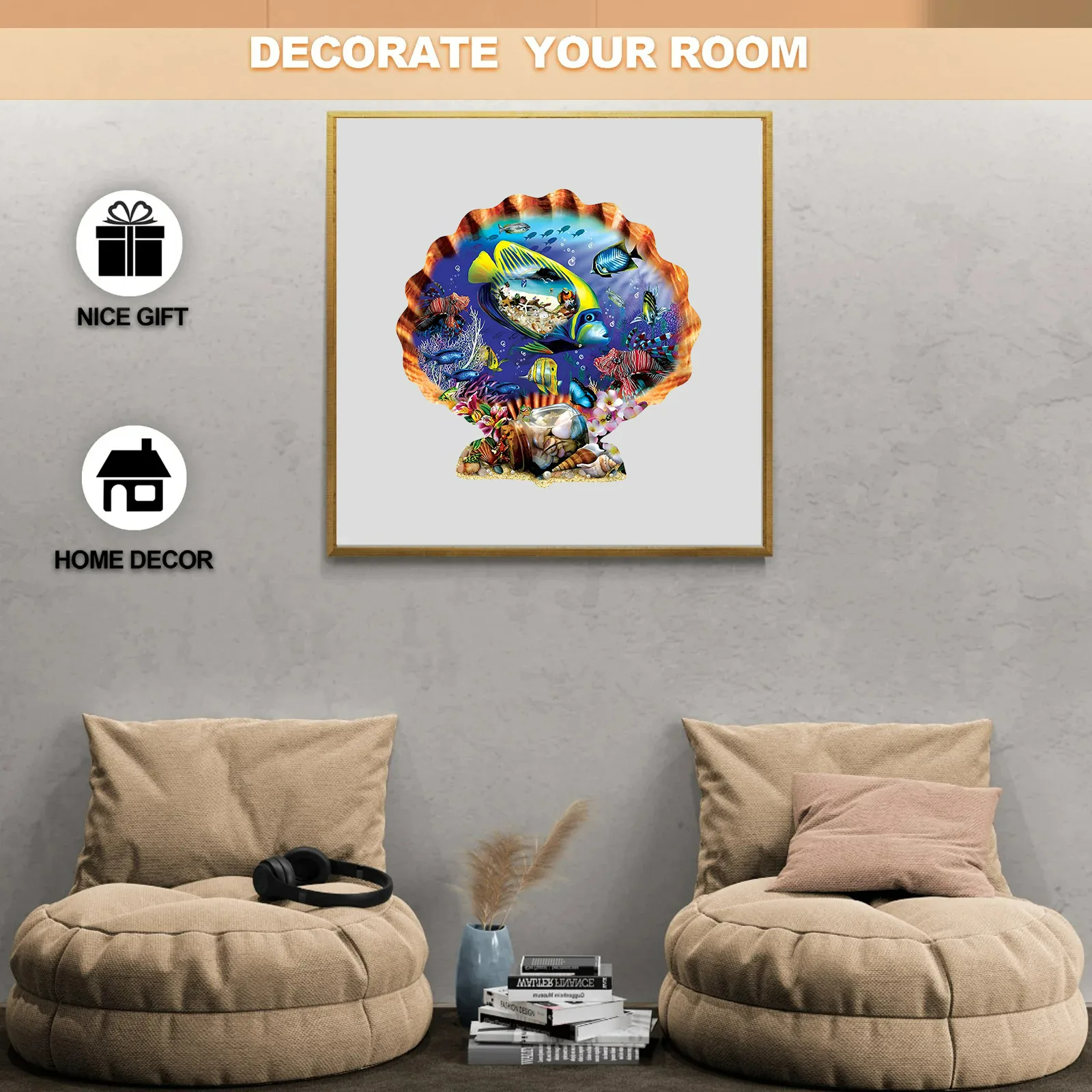 Colorful Seashell - Wooden Jigsaw Puzzles