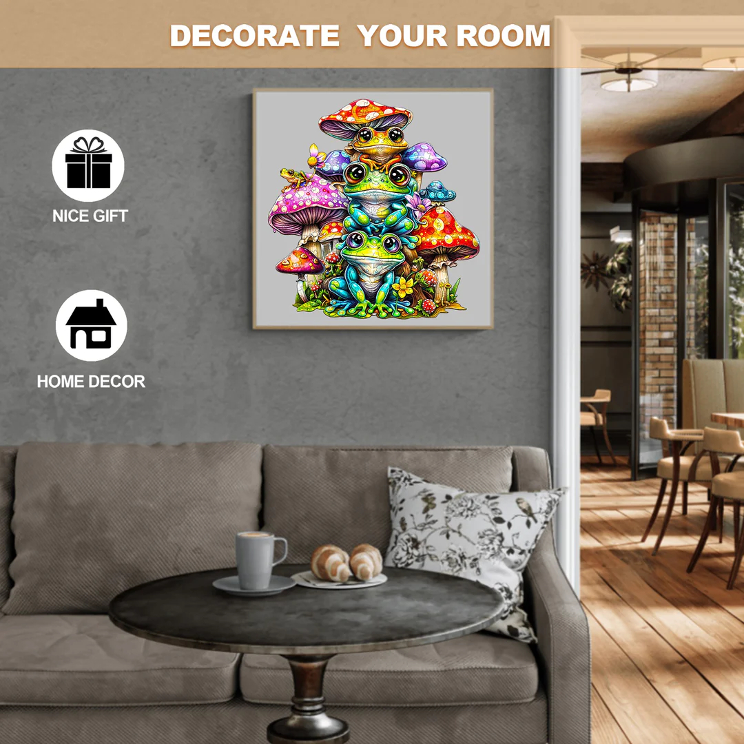 Frog Family - Wooden Jigsaw Puzzle