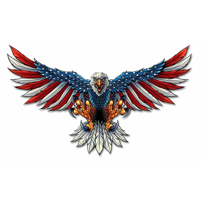 American Flag Bald Eagle - Wooden Jigsaw Puzzles
