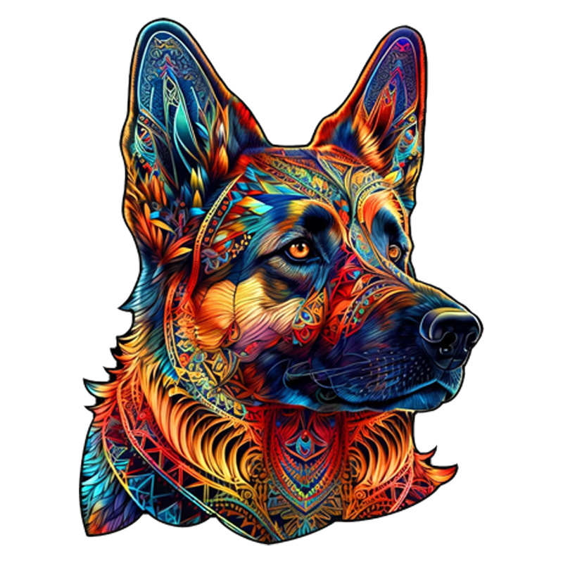 Dog Faces ‘German Shepherd’ - Wooden Jigsaw Puzzle