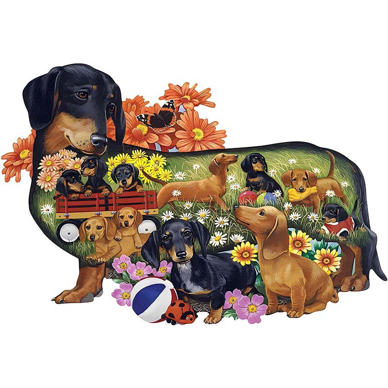 Dachshunds - Wooden Jigsaw Puzzles