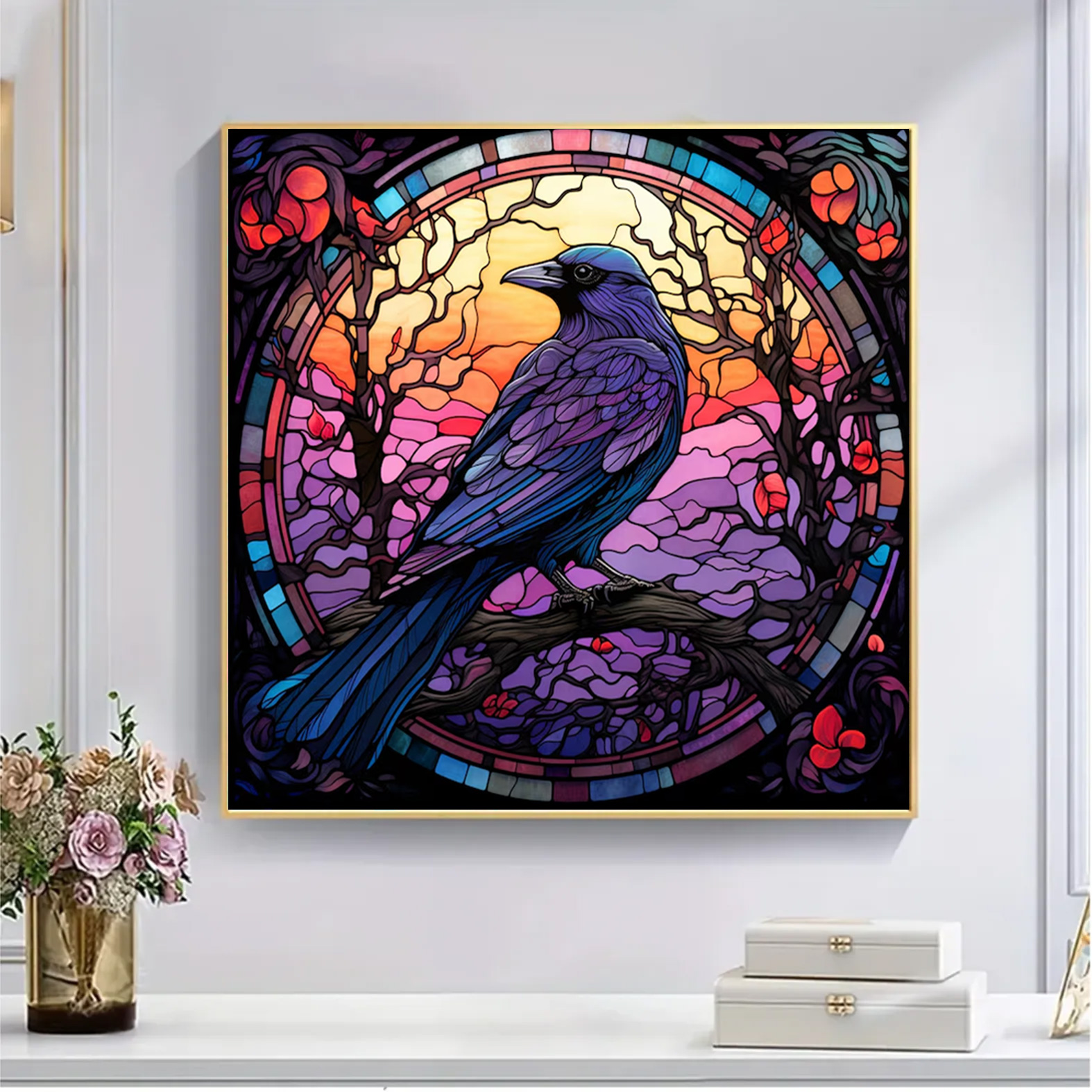 Ornate Raven Feathers - Wooden Jigsaw Puzzle
