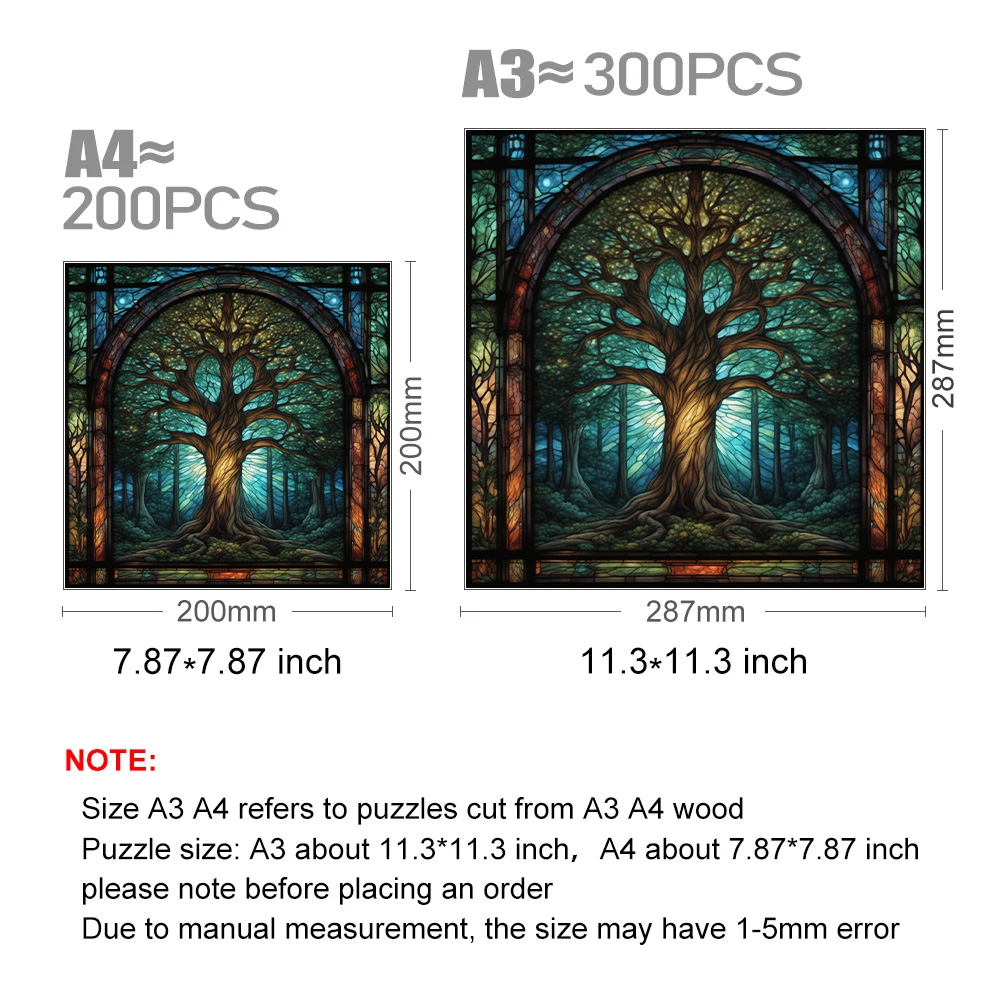 Yggdrasil Tree of Life - Wooden Jigsaw Puzzle