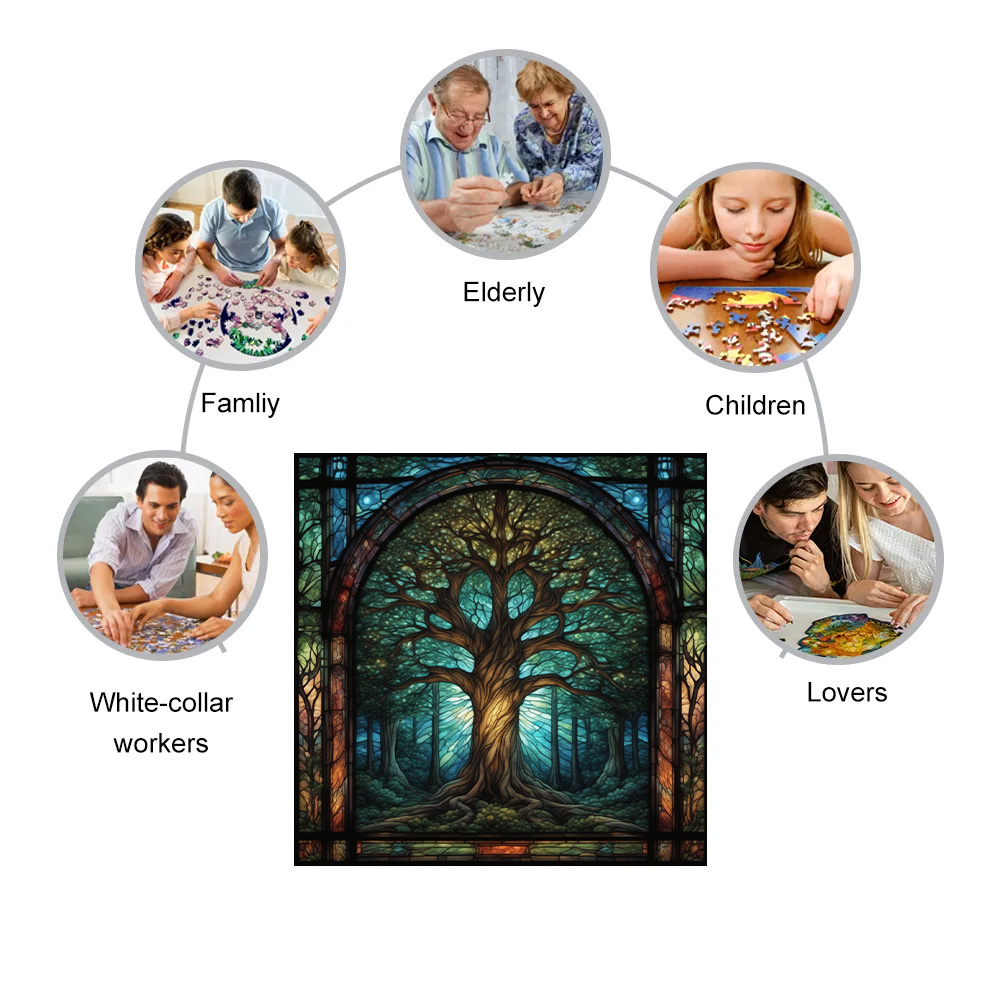 Yggdrasil Tree of Life - Wooden Jigsaw Puzzle